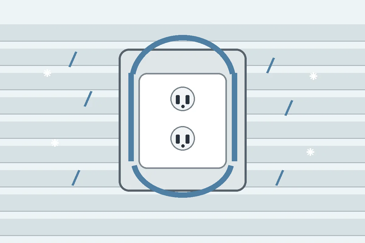 Electrical safety for an outdoor weather-resistant receptacle protected from rain and snow